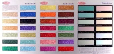 Colour Chart (Glitter), 2017